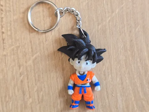 Llavero: Dragon ball Goku flexi keychain — referencia de MakerWorld