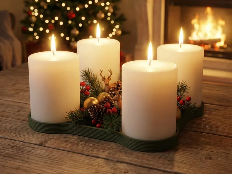 Advent Wreath Candle Holder
