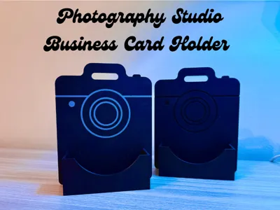 Photography Studio Business Card Holder