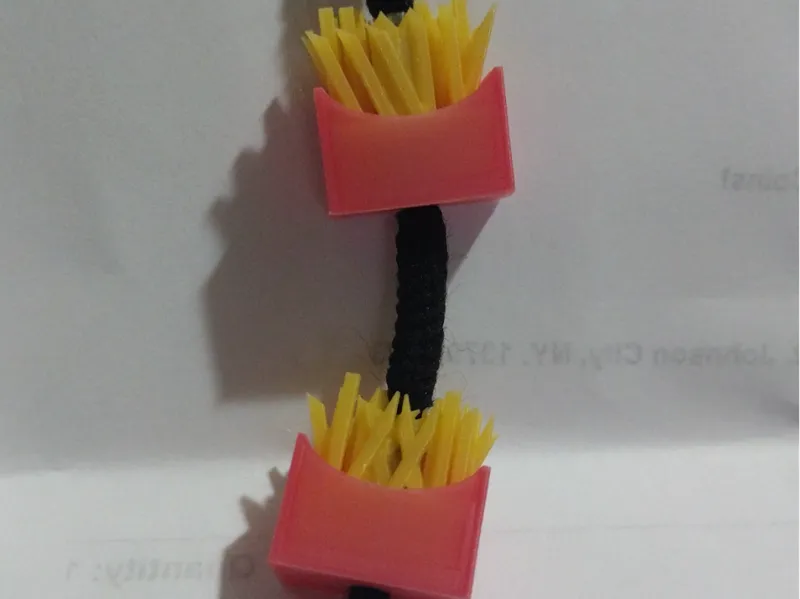 french fry hoodie bead