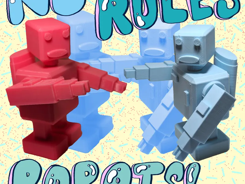 No Rules Robots! Blockhead Robot Toy