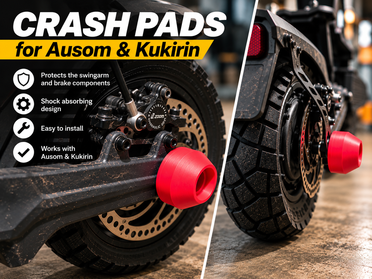 Scooter crashpad for Ausom, Kukirin 3D model