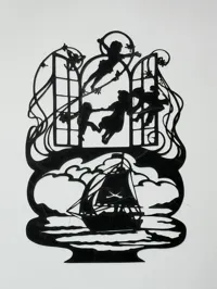 Silhouette Peter Pan — décoration murale — photo 3