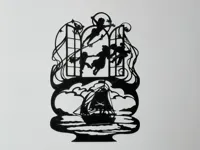 Silhouette Peter Pan — décoration murale — photo 1