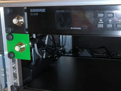 1U Rack BNC antenna socket panel holder