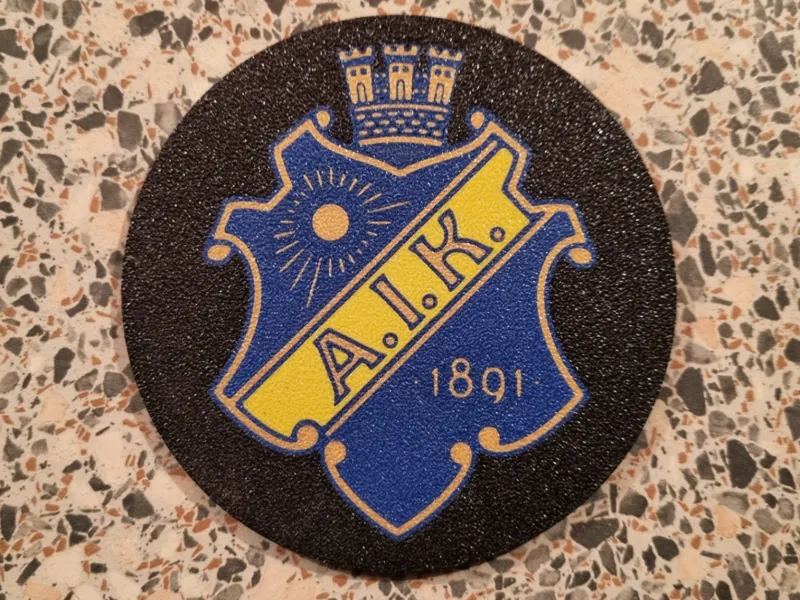 AIK drink coaster