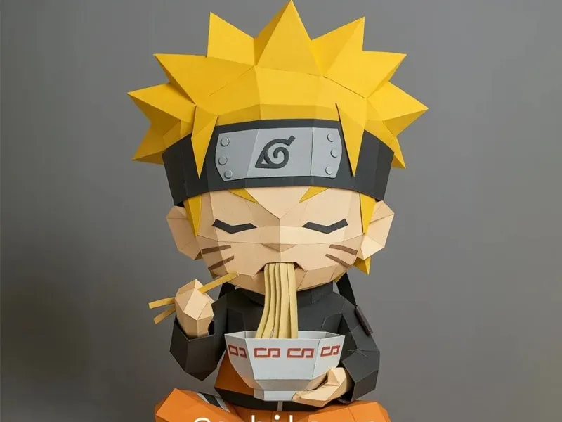 Naruto Uzumaki Poligonale