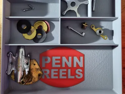 Fishing Reel Service Tray – Gridfinity 5x5x5u