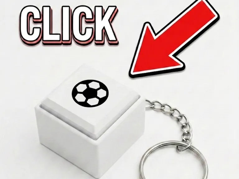 Football ball Fidget Clicker Keychain