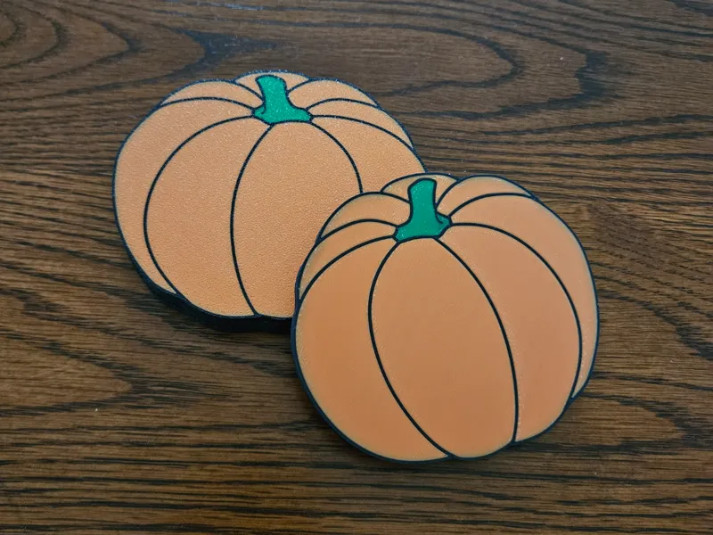 Pumpkin Coasters