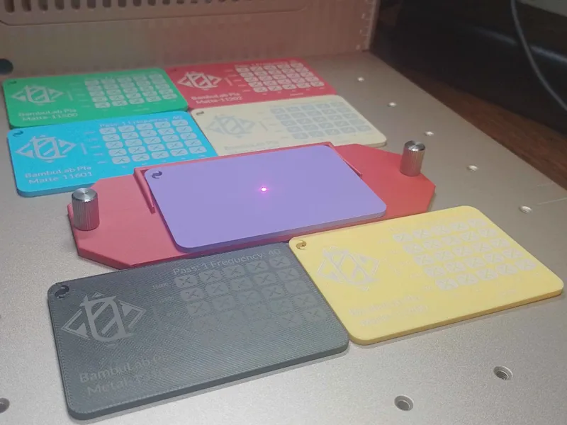 xTool F2 Ultra UV PLA Engraving Test Kit