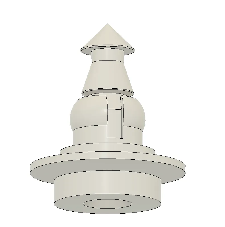 T5/ T6 : Clip for fixing cover plate sliding door rear left and right