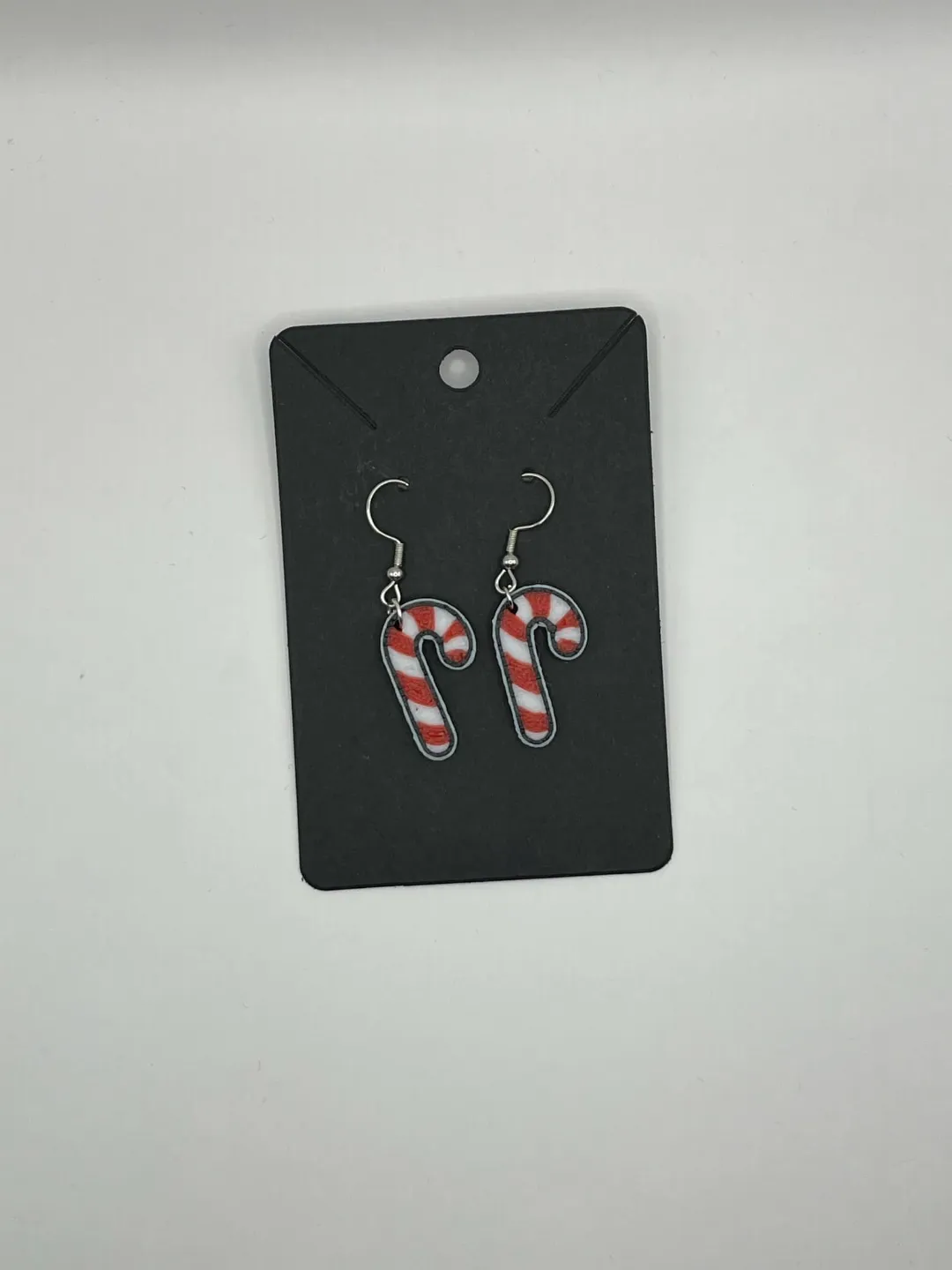 Candy Cane Earrings view 2