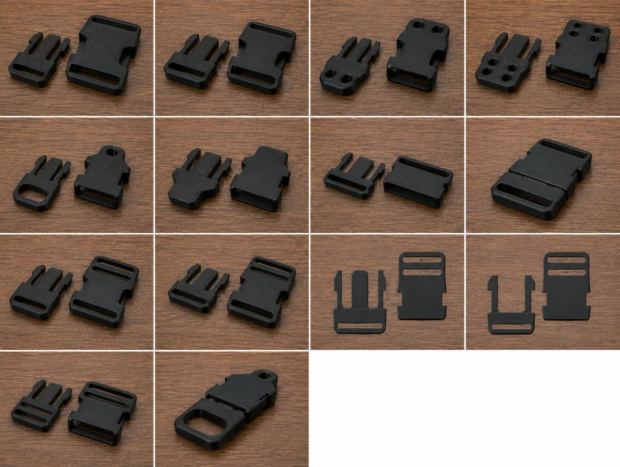 Parametric Side-Release Buckle 参数化快拆插扣 10-60mm view 3