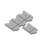 4x Brackets - 0.2mm layer, 2 walls, 25% infill