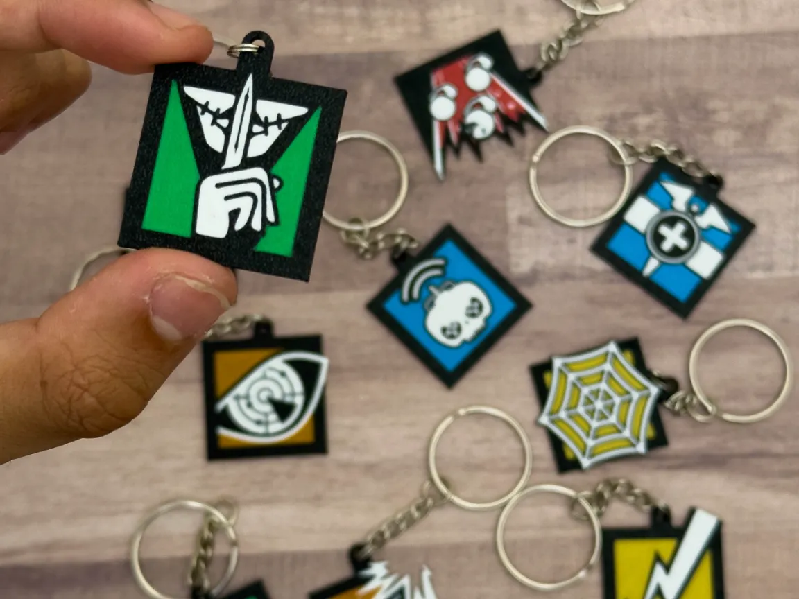 R6 Keychain - Free 3D Print Model - MakerWorld