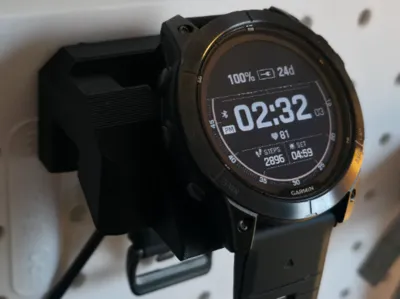 Pegboard Garmin Watch Charging Stand