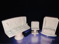 Terminaux informatiques miniatures pour diorama — photo 2