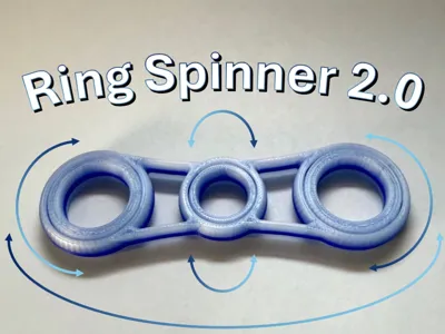 Ring Spinner 2.0 - Spinning Print‑in‑place Fidget