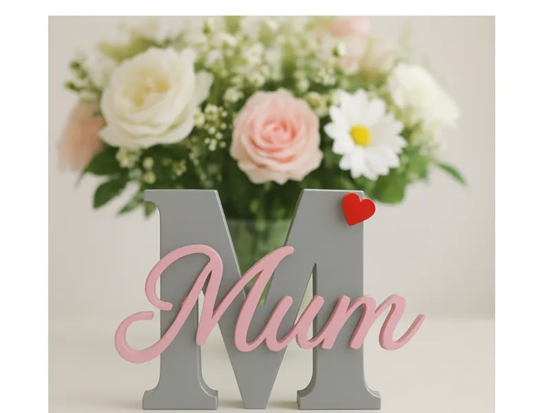 Buchstabe, Muttertagsgeschenk, Aufsteller
