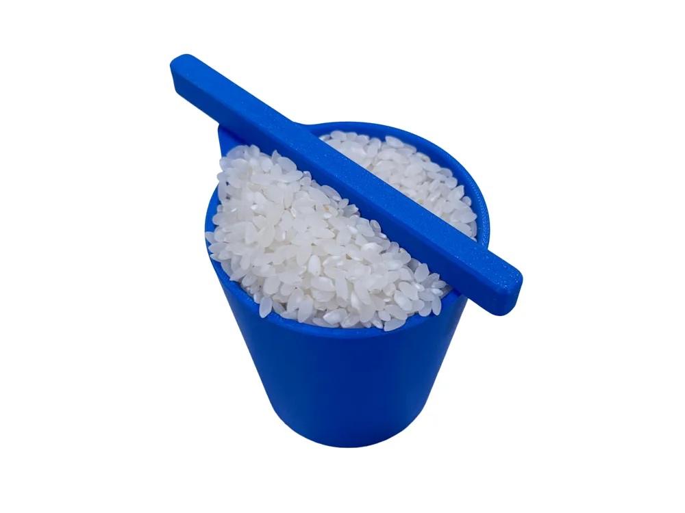 Rice Cooker Measuring Cup w/ Leveler 180ml 0.18L by ThreeLittleBirds 3D ...