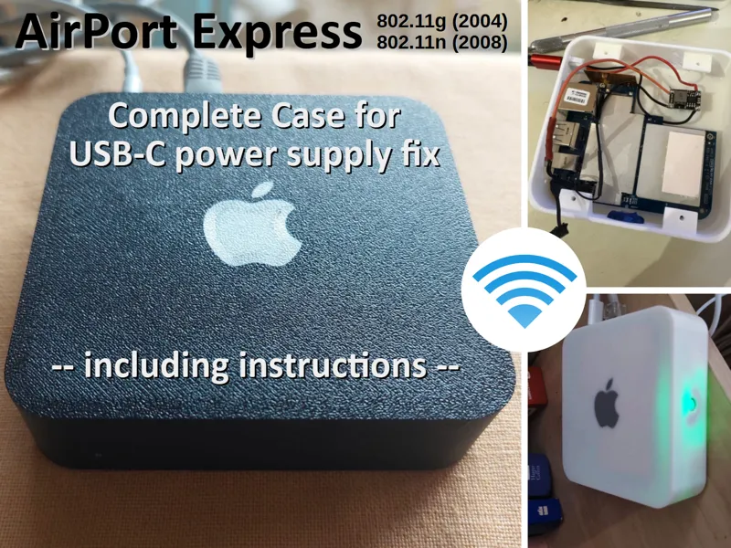 USB-C replacement case for Apple Airport Express 1