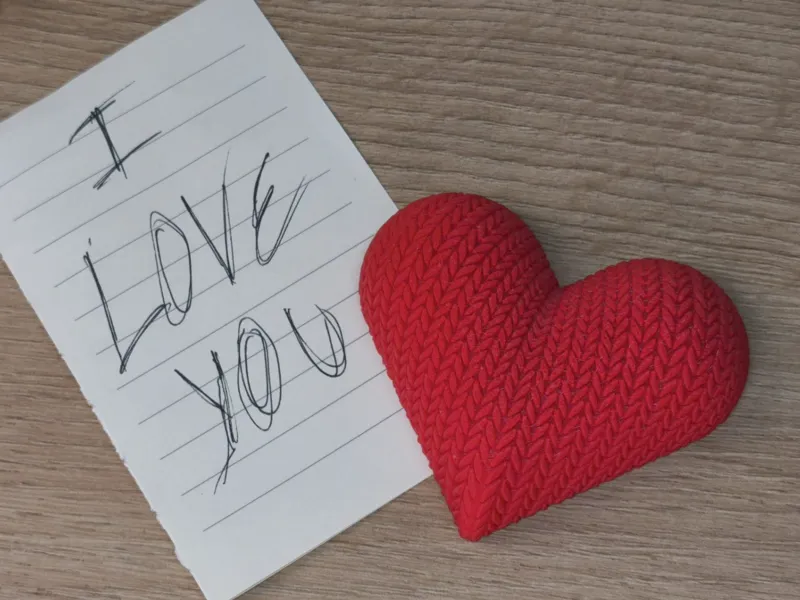 Knit Heart Magnet