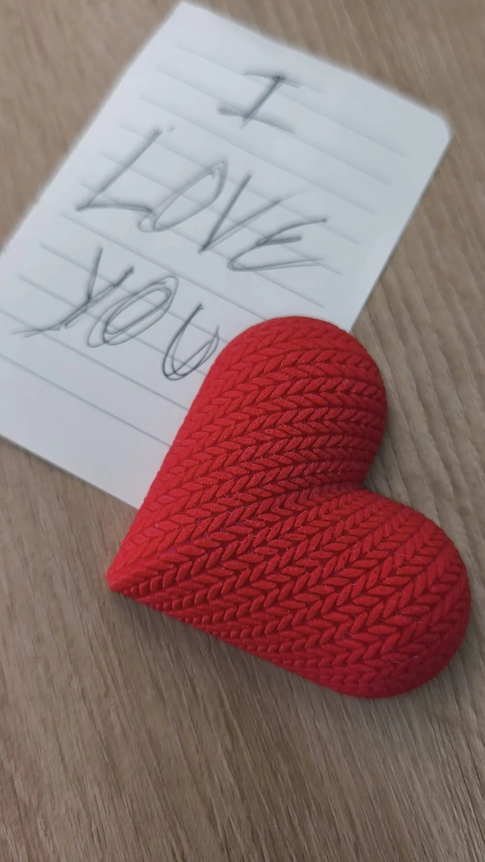 Knit Heart Magnet - Free 3D Print Model - MakerWorld