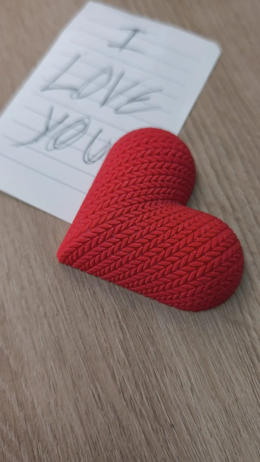 Knit Heart Magnet - Free 3D Print Model - MakerWorld
