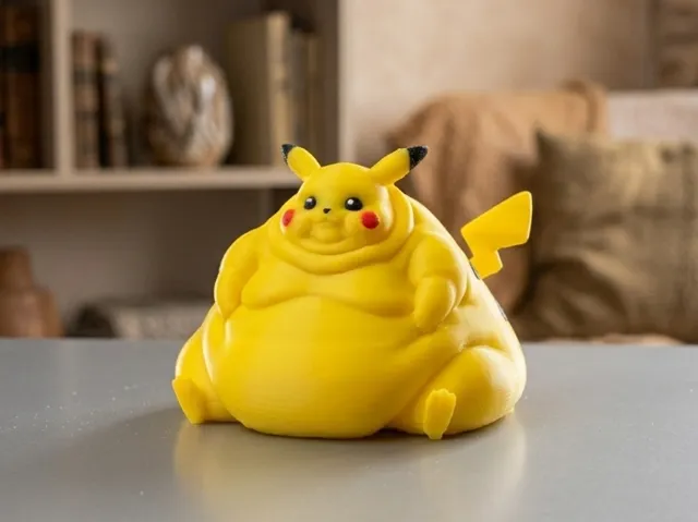 Pokemon fat pikachu - Free 3D Print Model - MakerWorld