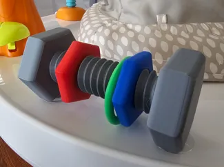 Baby Toy Nuts and Bolts Suction Cup