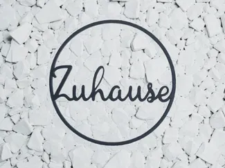 Zuhause - Rundes Türschild Dekoration