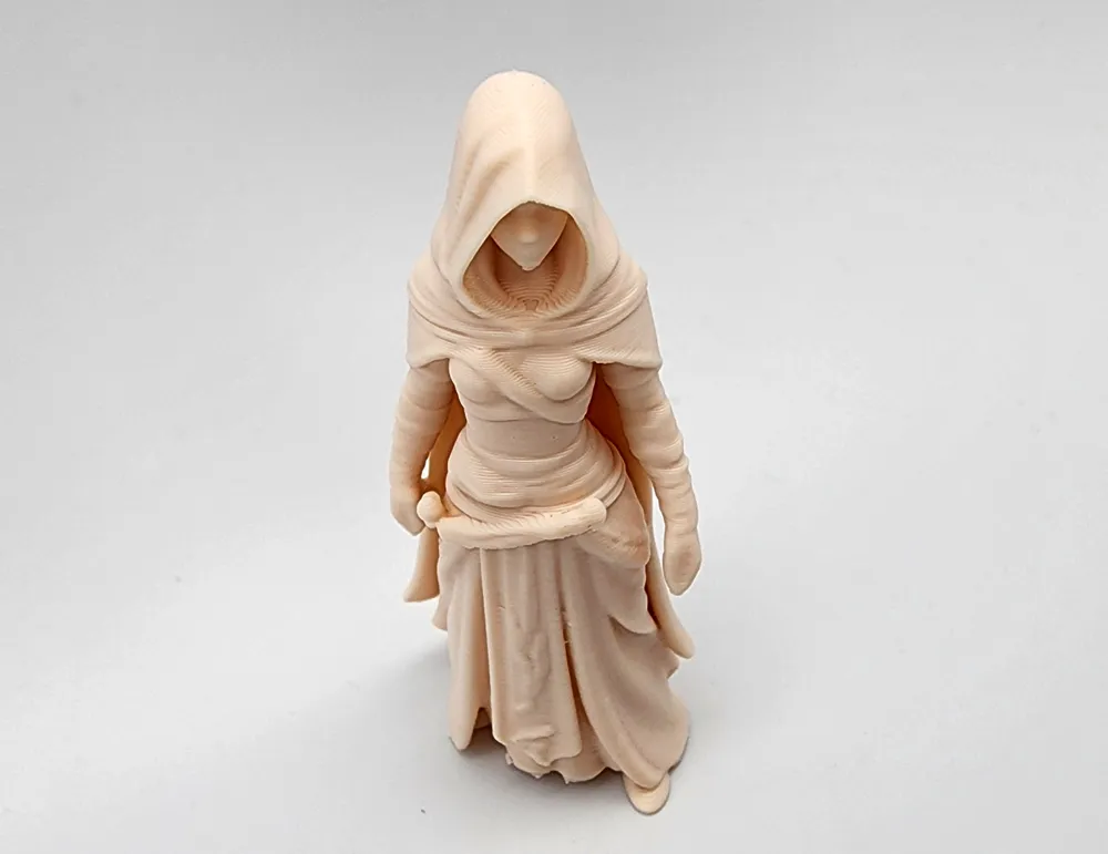 Hooded Female Assassin Miniature - Free 3D Print Model - MakerWorld