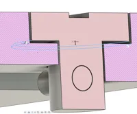 Deeper hole for screw,and hole for pin is larger