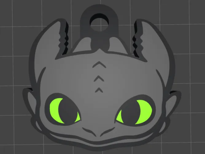 TOOTHLESS HOW TO TRAIN YOUR DRAGON KEYCHAIN