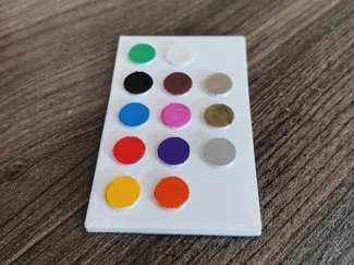 Paleta de cores para colorir com tinta PAINT PEN