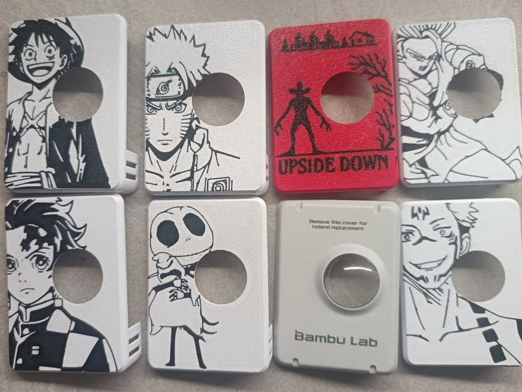A1/A1 mini Extruder front cover personalizzabile