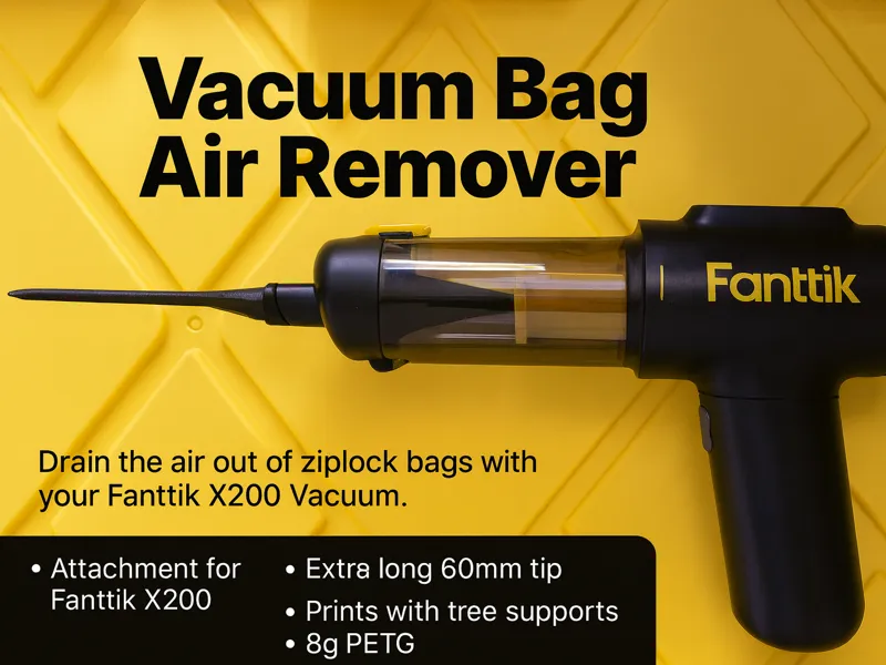 Fanttik Filament Vacuum Bag Attachment