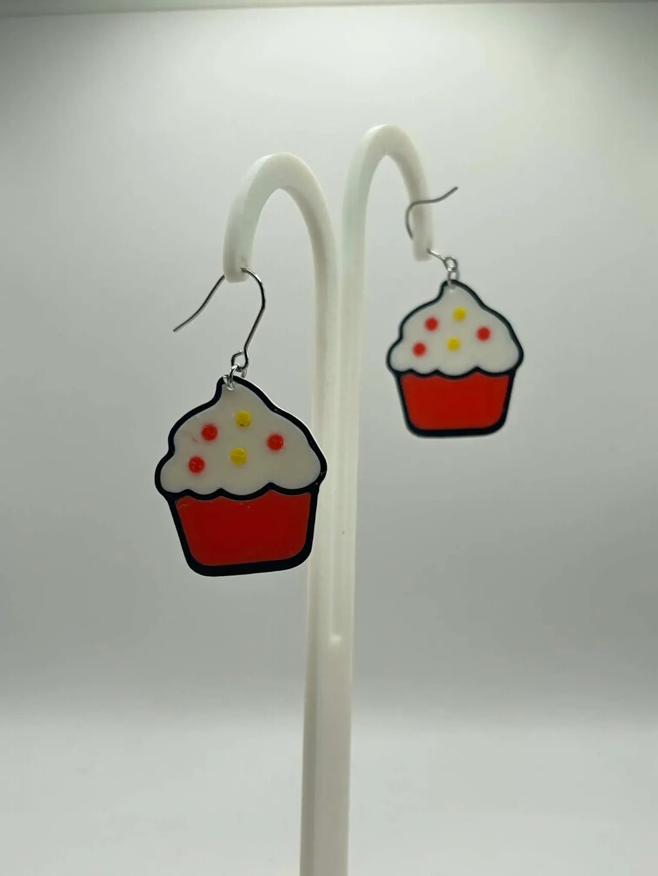 Christmas Cupcake Earrings view 2