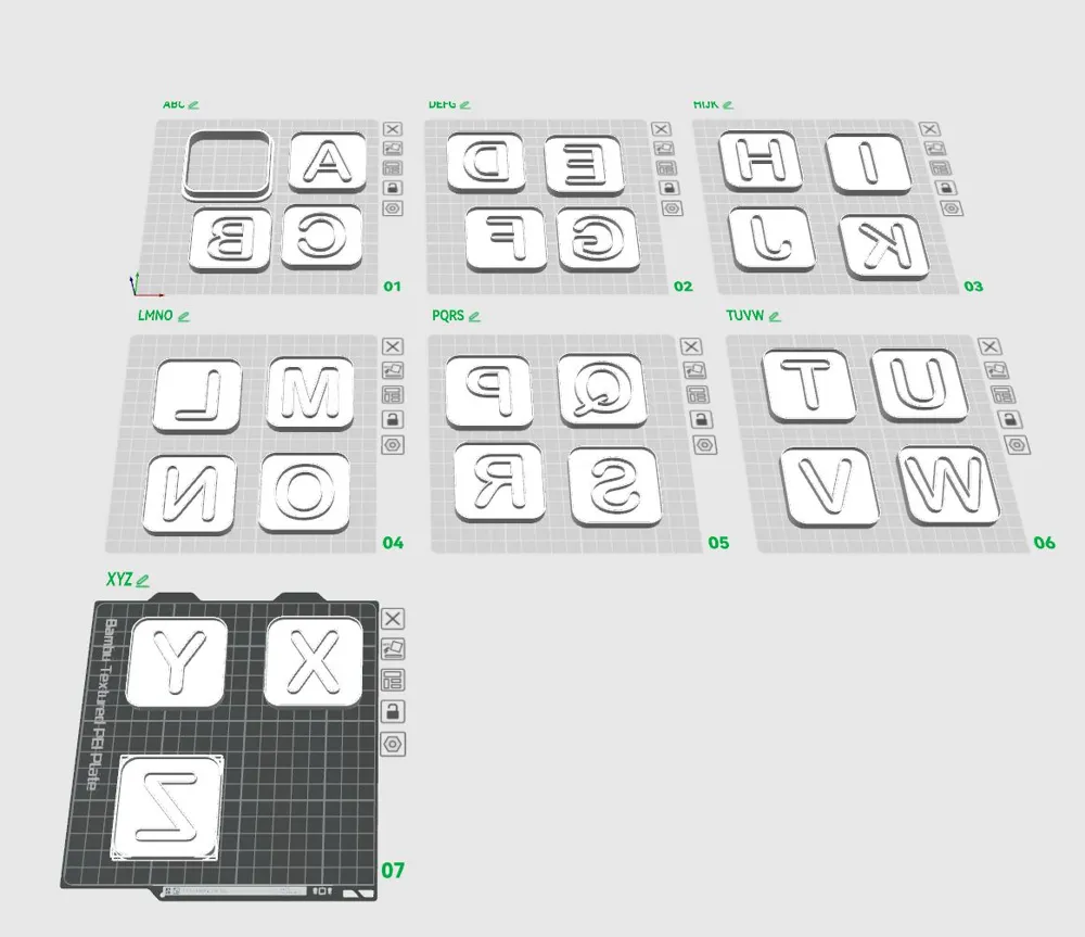 Cookie Cutter Font / Alphabet AZ by Jörg 4100 MakerWorld