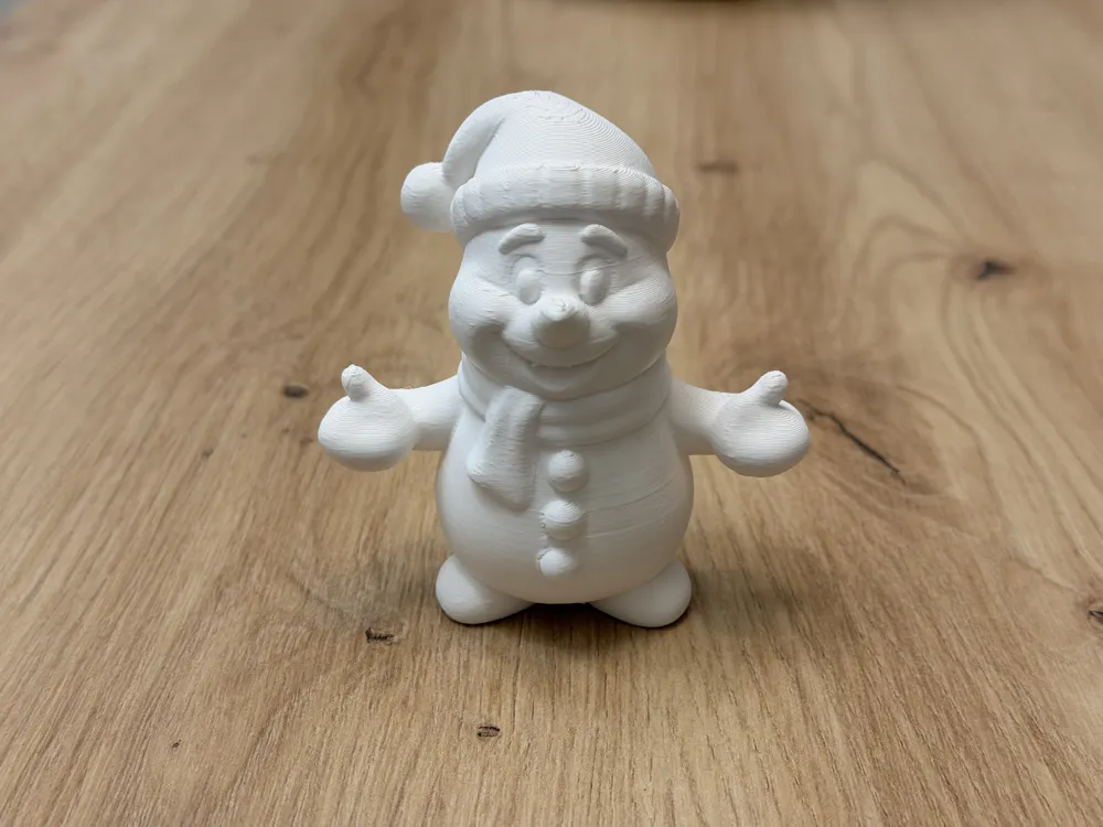 Adorable Christmas Snowman - Free 3D Print Model - MakerWorld