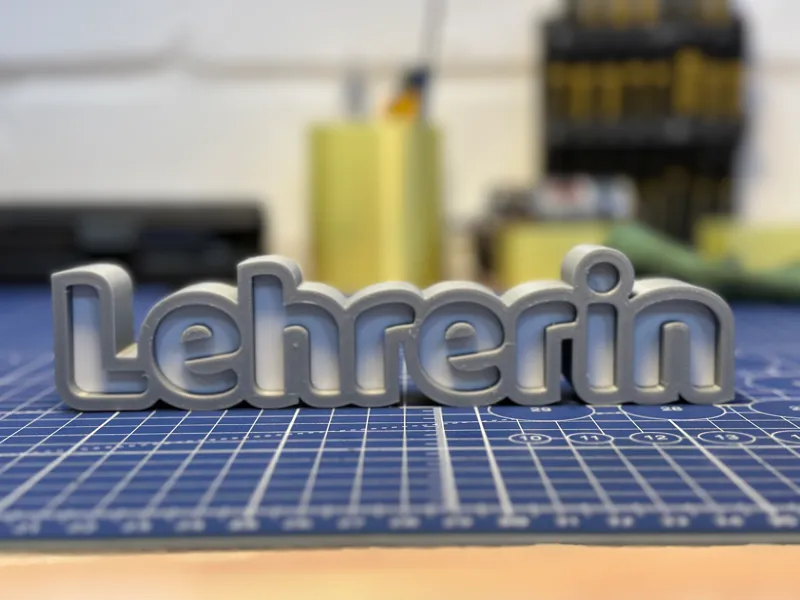 Lehrerin Desk Sign