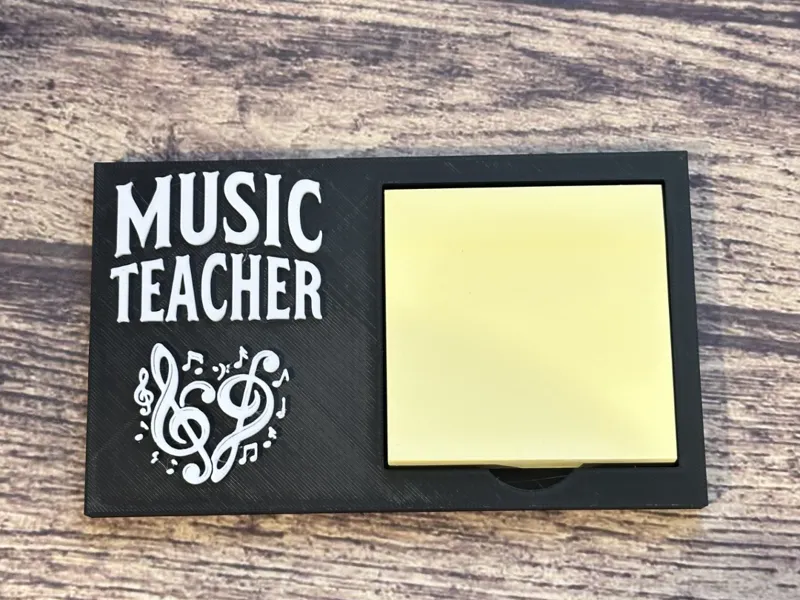 Music Teacher Sticky notepad holder
