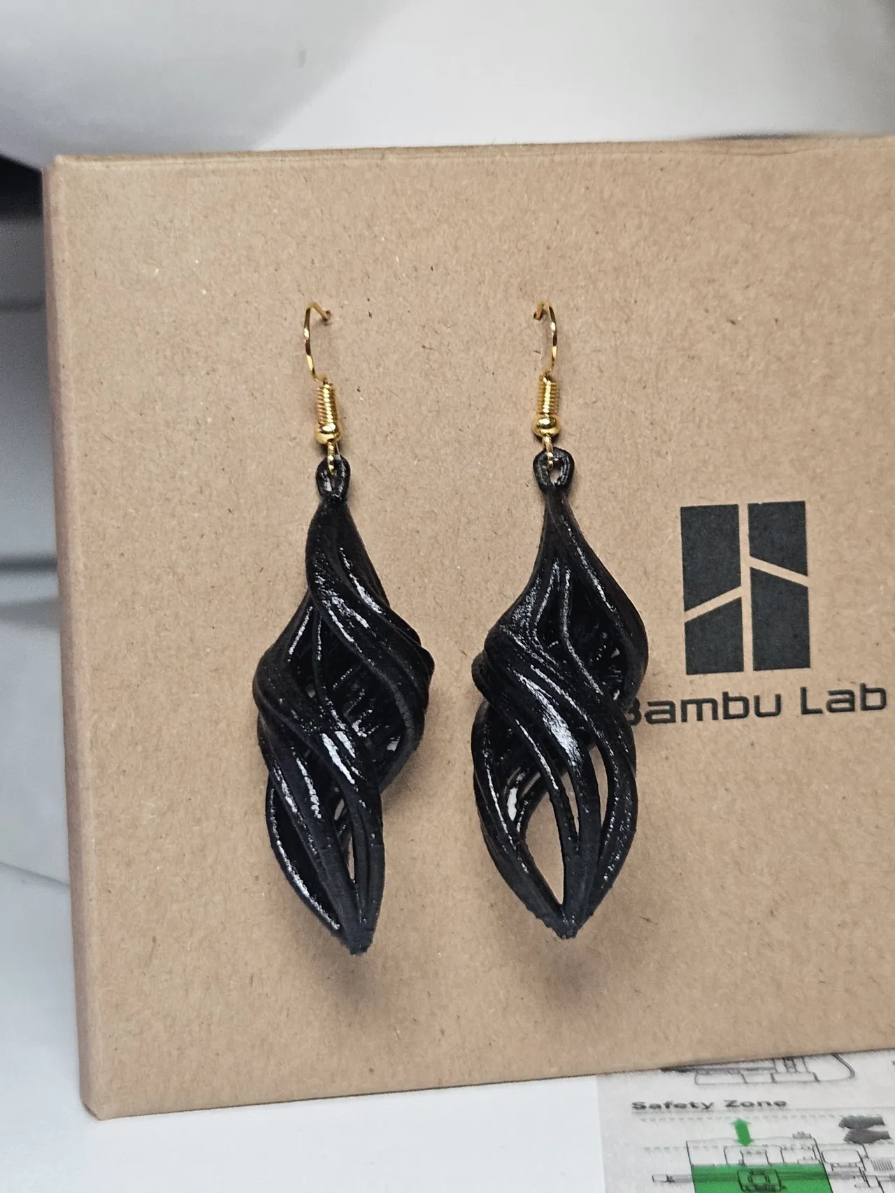 Spiral earrings. view 2