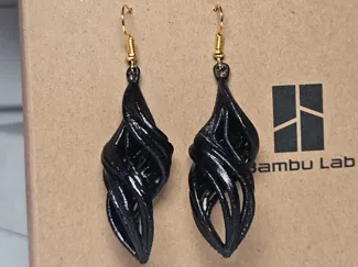 Spiral earrings.