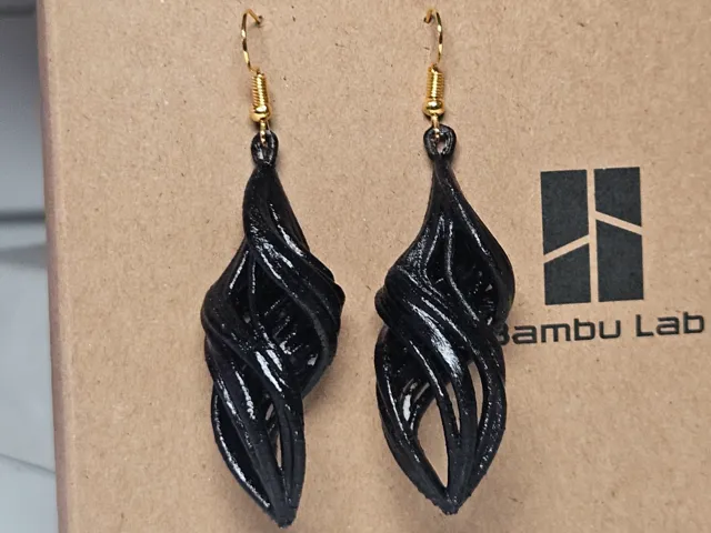 Spiral earrings.