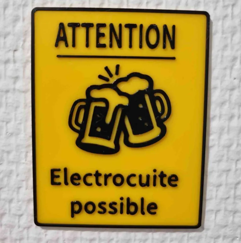 Cadre humoristique "Electrocuite"