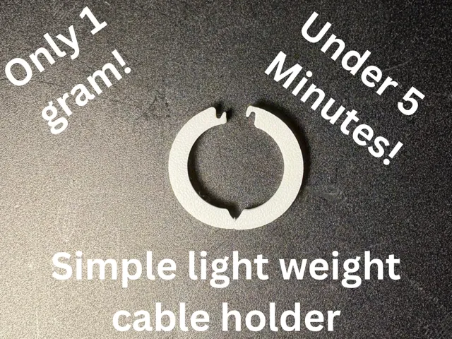 Simple Lightweight Cable Holder