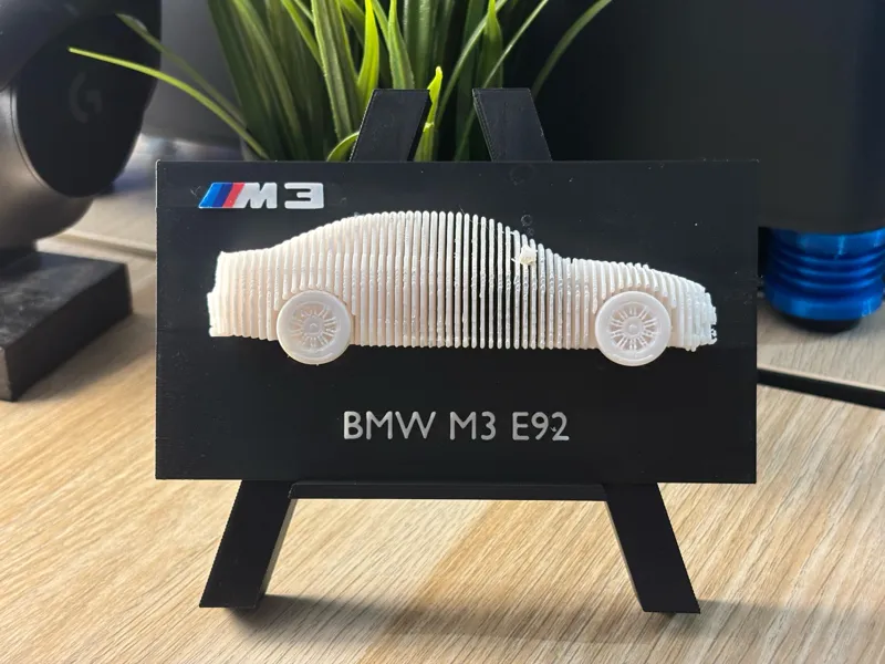 BMW M3 E92 Vertical Slice 3D Model