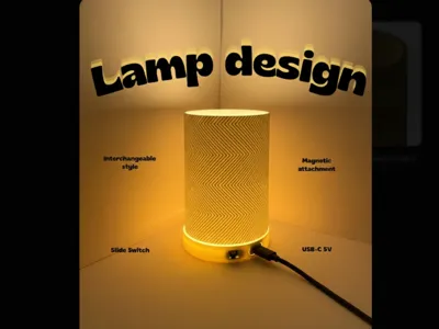 Zigzag Lamp - Customizable 3D-printed light